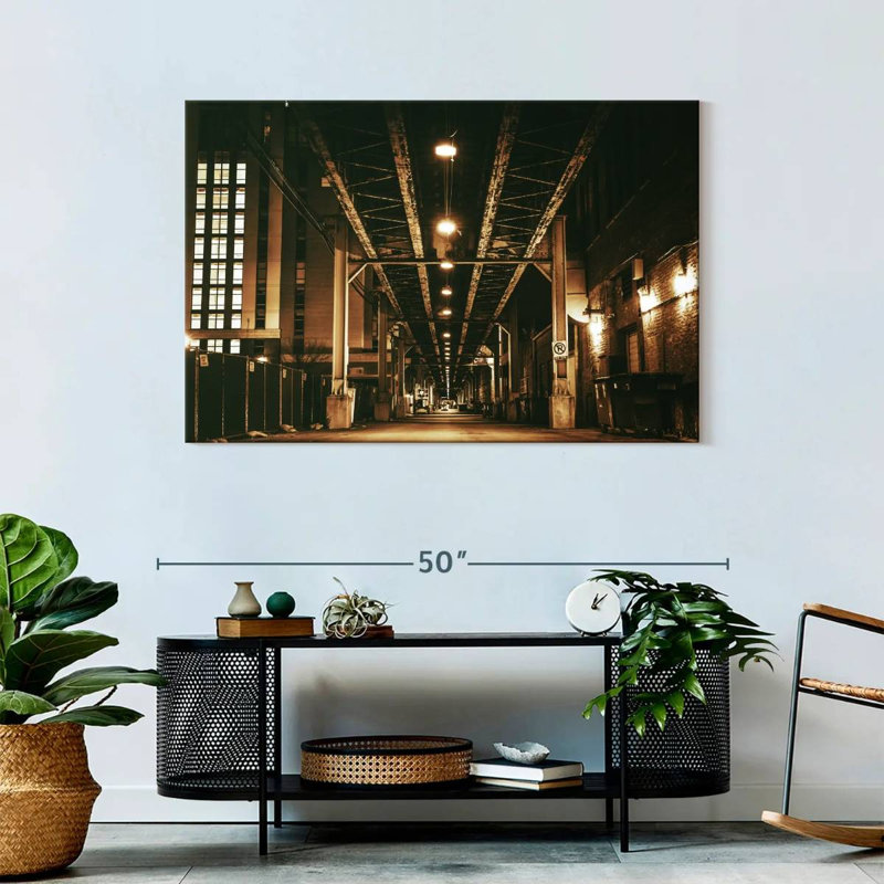 Mehar Chicago Train Bridge, 30" H x 45" W