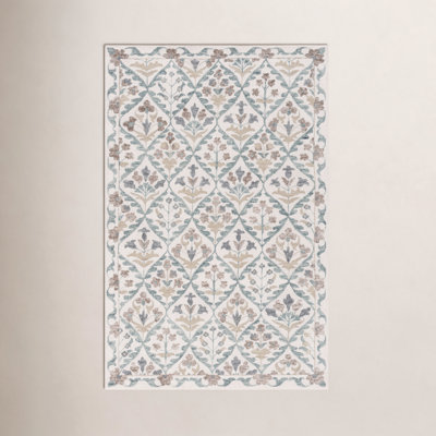 Hand-Tufted Wool Floral Rug