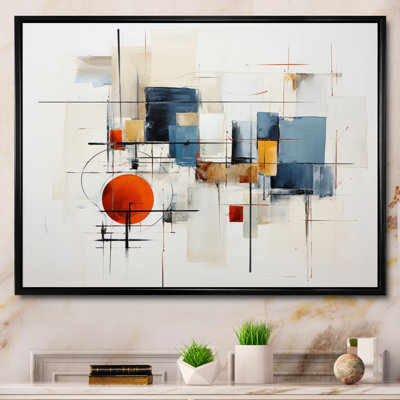 «Jandieter Beige Minimalist Patchwork V», reproduction sur toile