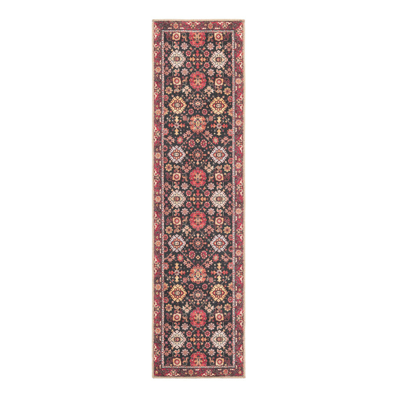 Bungalow Rose Esther Timeless Rug, Tapis de couloir 2 pi x 8 pi