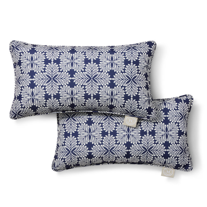 Martha Stewart Tulum Indoor Outdoor Lumbar Pillow