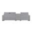 Canapé modulaire rembourré 3 places avec accoudoirs de rangement et console centrale pour salon, canapé modulaire 111,8 po Modern-130468833