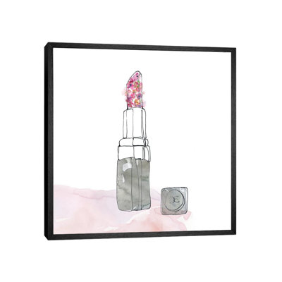 Chic Flower Lipstick by Carol Robinson - Print on Canvas