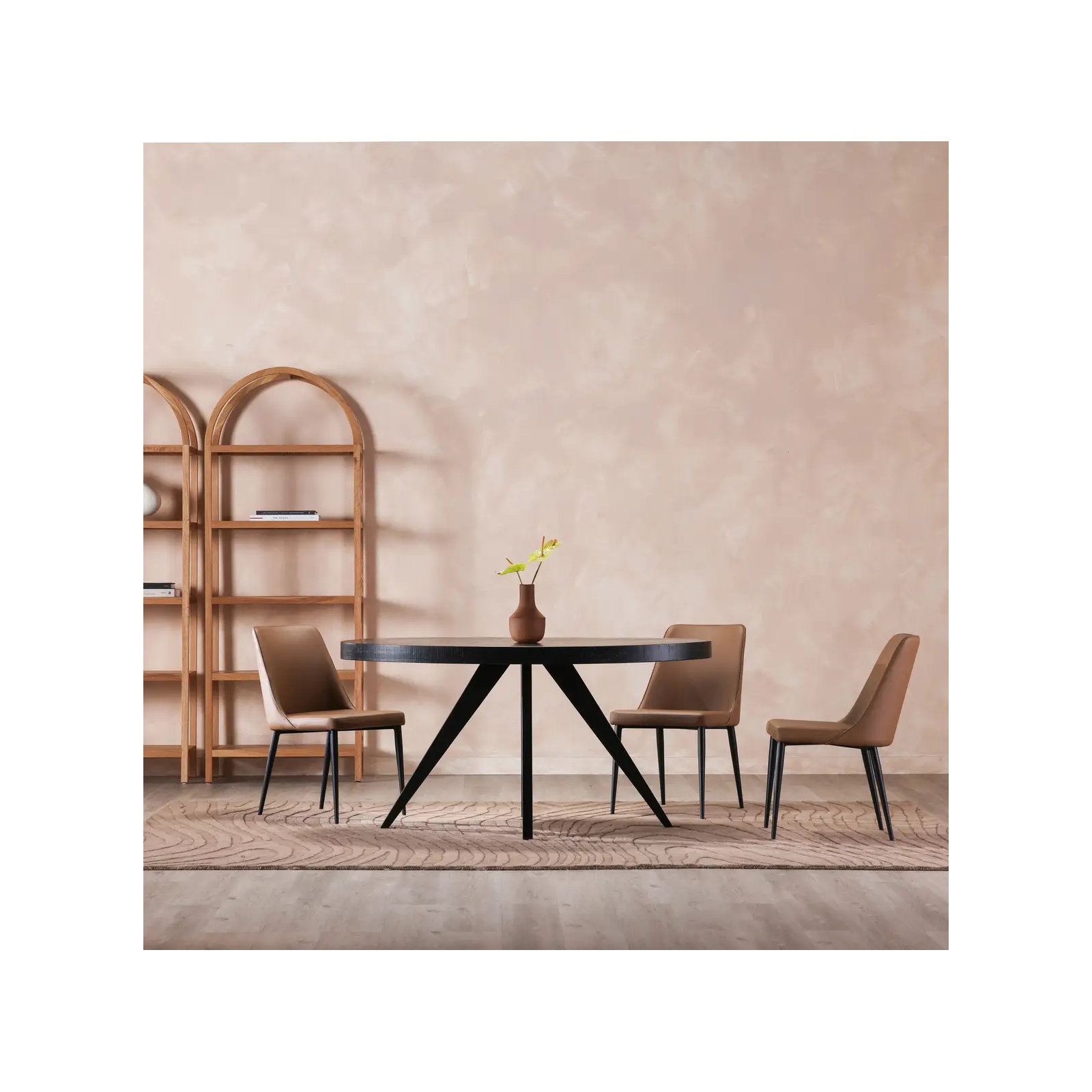 Carlo 72'' Dining Table, Black