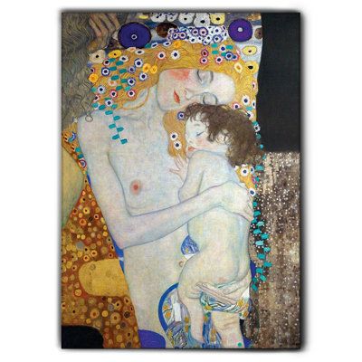 Maternità by Gustav Klimt - No Frame Rectangle Painting on Canvas