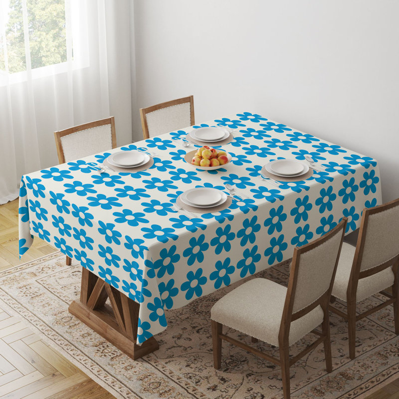 Premium Tablecloth (55 x 71 inches), 65% Cotton / 35% Polyester, Easy Clean | Machine Washable, Tumble Dryer Safe, Ironable | Perfect for Dining Room, Parties & Special Occasions, Stylish & Durable Design