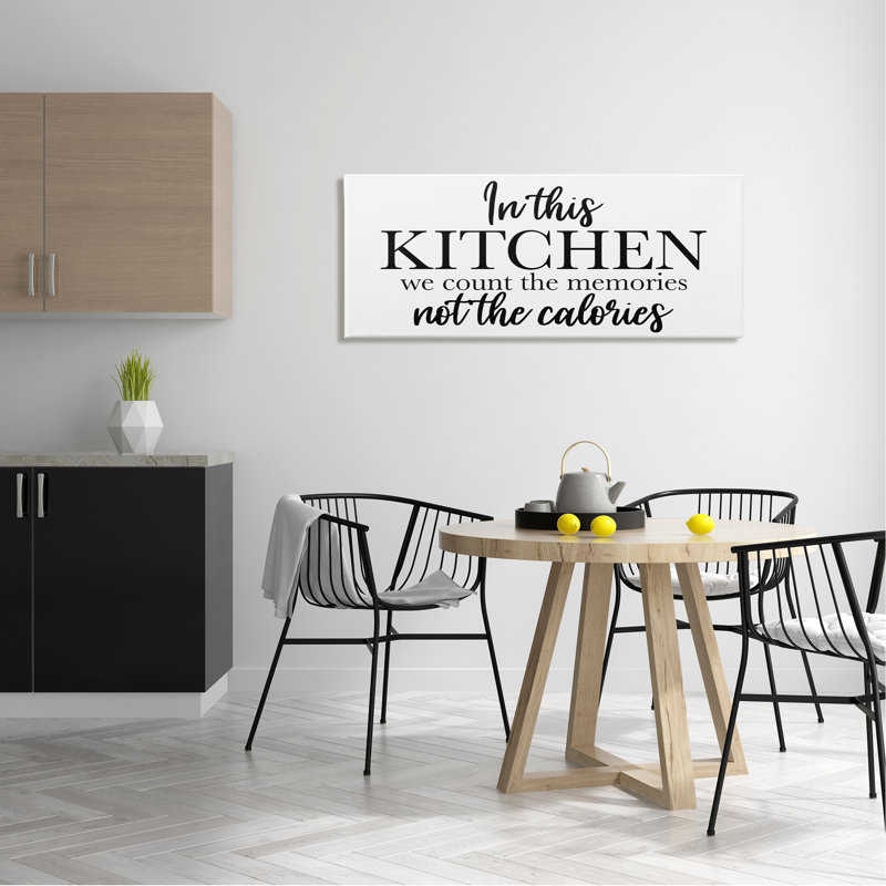 Trinx Count The Memories Phrase Canvas Wall Art Design By Marcus Prime, L 48 po x H 20 po