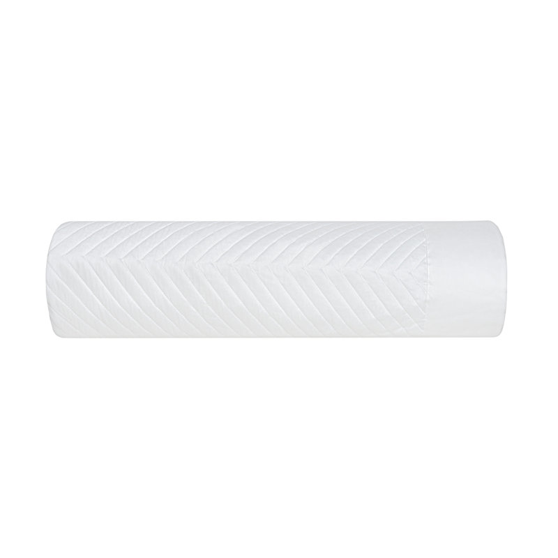 Eloise 100% Cotton Quilted Sham, White, King Quilted Sham