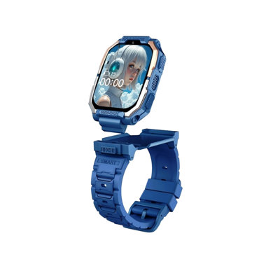 Silicone watch Kids 4G Smart Watch Phone Multifunctional Rotatable SIM Card Supported Detachable Designs
