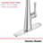 Southport Pull Down Single Handle Kitchen Faucet-89402278