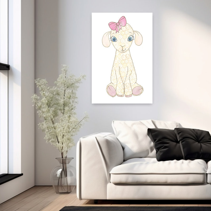 Art contemporain Art contemporain fantaisiste, H 36 po x l 24 po