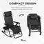 2 chaises berçantes d'extérieur 2 pièces-100021615