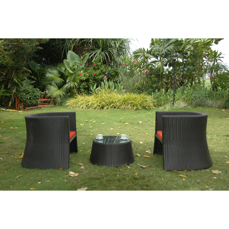 Round Glass Outdoor Side Table
