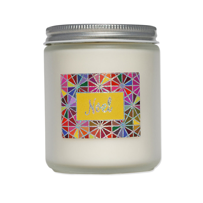 Noel Scented Jar Candle with Glass Holder