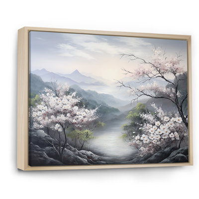 Fleurs de cornouiller japonais I, impression sur toile