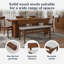 Chaise en bois massif Adryell avec dossier ergonomique, coussin amovible, coussins antidérapants