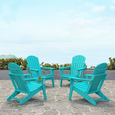 Ensemble de 4 chaises Adirondack pliantes
