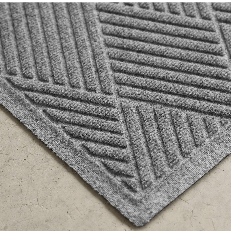 Paillasson Waterhog, Tapis de couloir l 22 po x L 60 po, Gris moyen