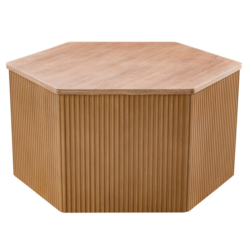 Fluted Hexagon Coffee Table