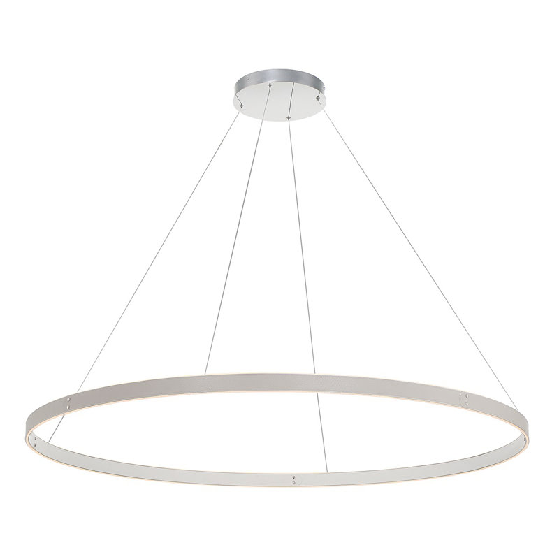 Lustre 1 lumière Verdura, Gris / blanc