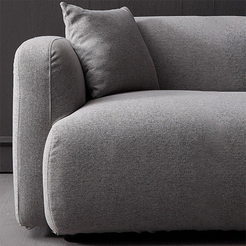 Coussin de canapé standard gris en coton et lin, 29.53"H*92.52"L*33.46"W