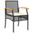 Bayou Breeze 5 Piece Patio Dining Set With Cushions Black Poly Rattan-1720676602-1720676601