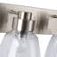 Éclairage pour salle de bain 3 lumières Seward en verre transparent-107150088