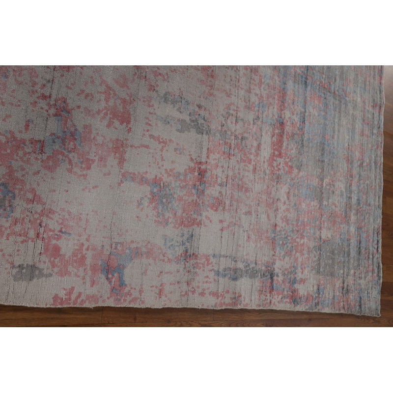 Modern Abstract Indian Area Rug 6x10