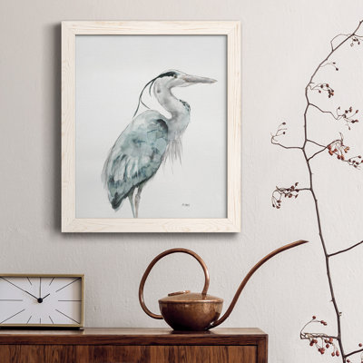 Blue Heron I, reproduction encadrée de qualité supérieure - prête à être accrochée