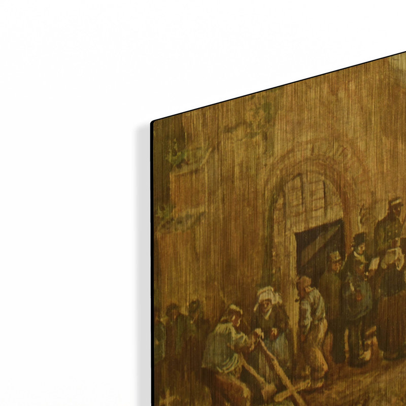 «Vincent Van Gogh 03» par Vincent Van Gogh, art mural en métal doré, 16 po x 12 po, 16 po x 12 po