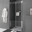 34 po X P 72 po H Porte de douche à cadre pliable au fini noir mat-111031175