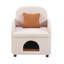 Fauteuil de loisir rembourré en tissu Sherpa