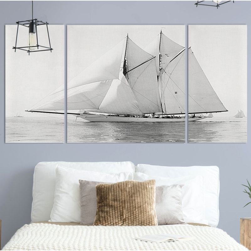 " Sailing Yacht IV ", 40" H x 80" W x 1.5" D