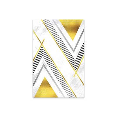 «Geometric Art No. 5 Gold» par Melanie Viola - impression non encadrée