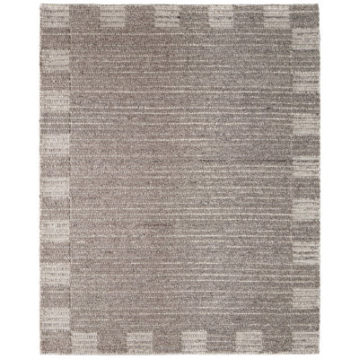 Herrick Hand Woven Wool Area Rug in Brown