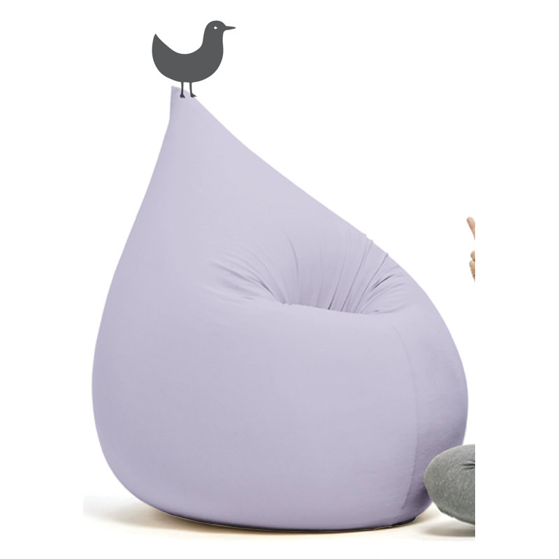 Elly Refillable Bean Bag Chair, Lilac