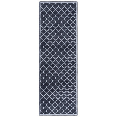 Tradell Machine Washable Performance Geometric Rug