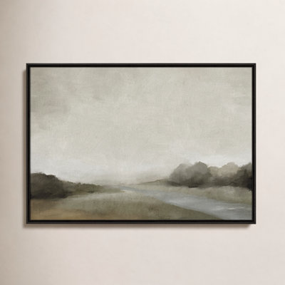 Vanora "Lovers Creek" Watercolor Floater Frame Painting 