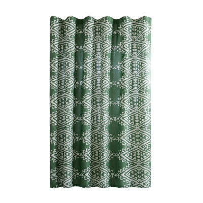 Rideau de douche 100% coton Aisha - Sage Green