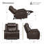 Fauteuil inclinable électrique en cuir véritable Zero Wall-2134244504