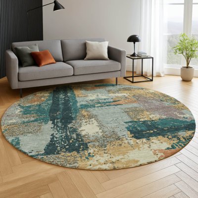 Premium Machine Washable Mayfield AMF2212 abstract Rug