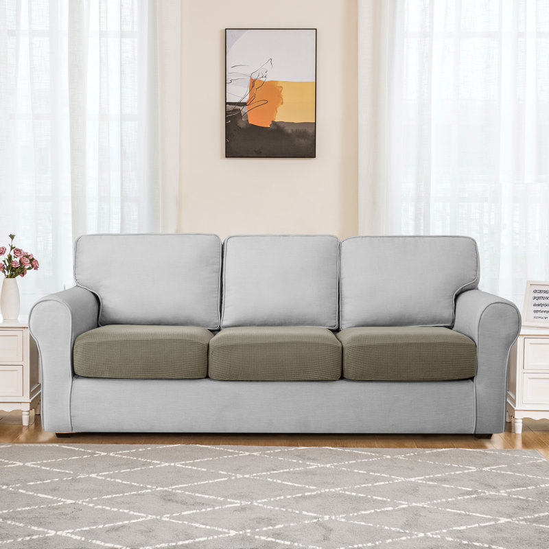 Housse pour canapé à coussins carrés Allington, Vert olive