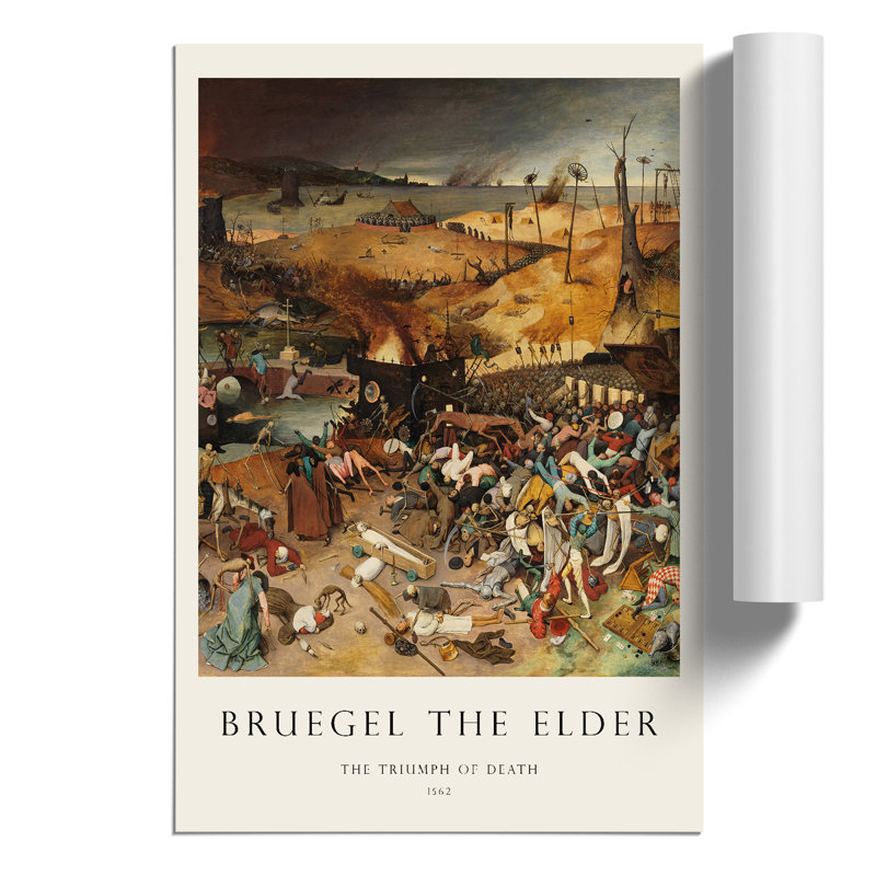 The Triumph Of Death by Pieter Bruegel The Elder - No Frame Painting, 42cm H x 30cm W x 0.1cm D