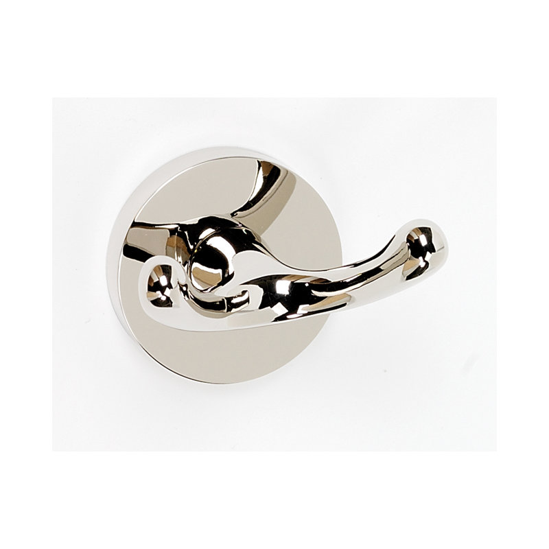 Double Robe Hook, Polished Nickel