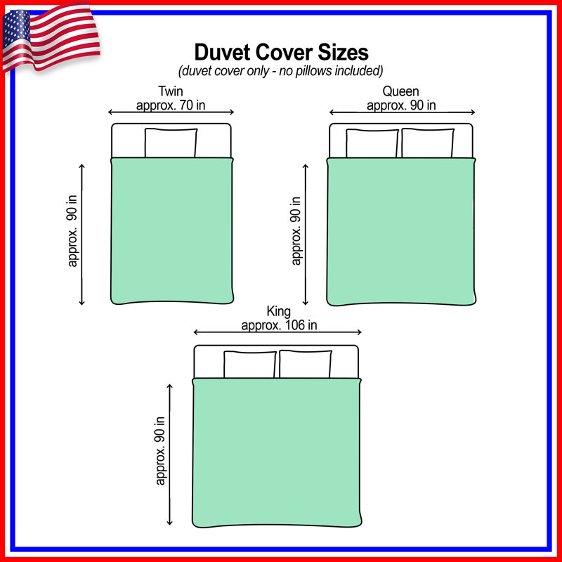 Solid Mint Green Duvet Covers, King