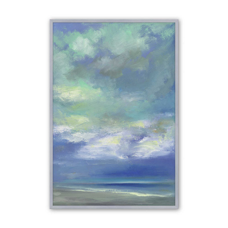Luminescent crépuscule I, H 21,25 po x l 17,25 po, Encadrement ouvert, chrome poli