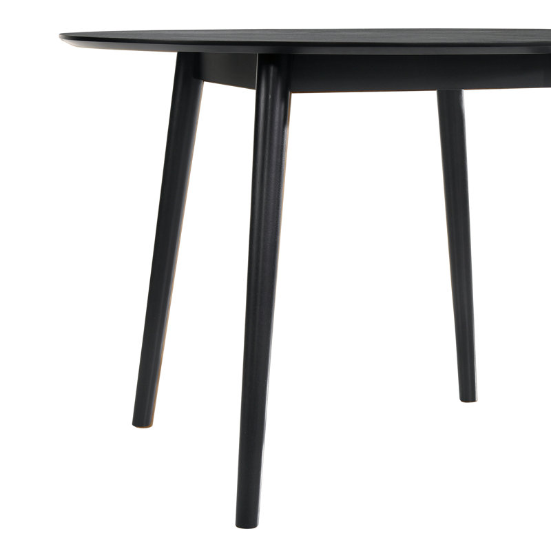 Table de salle à manger Anthonella, Noir, noir, noir, noir, L 42 po x L 42 po