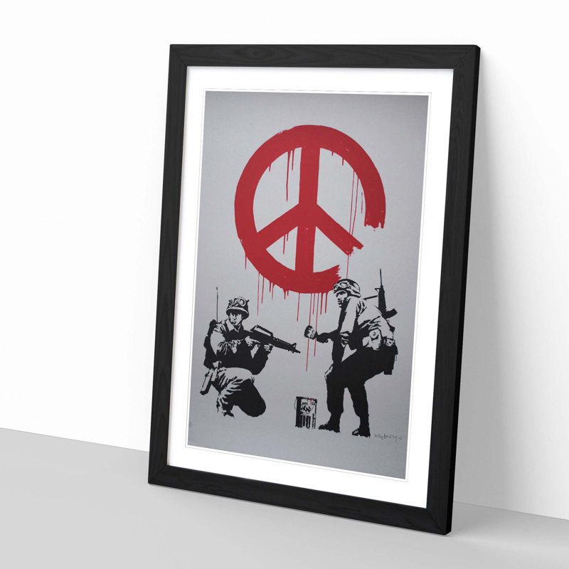 Single Picture Frame Painting, Black