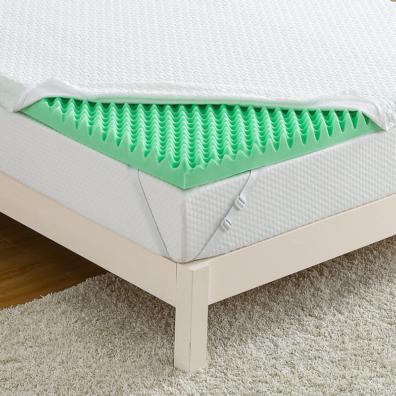 Waterton 2'' Memory Foam Mattress Topper, Twin