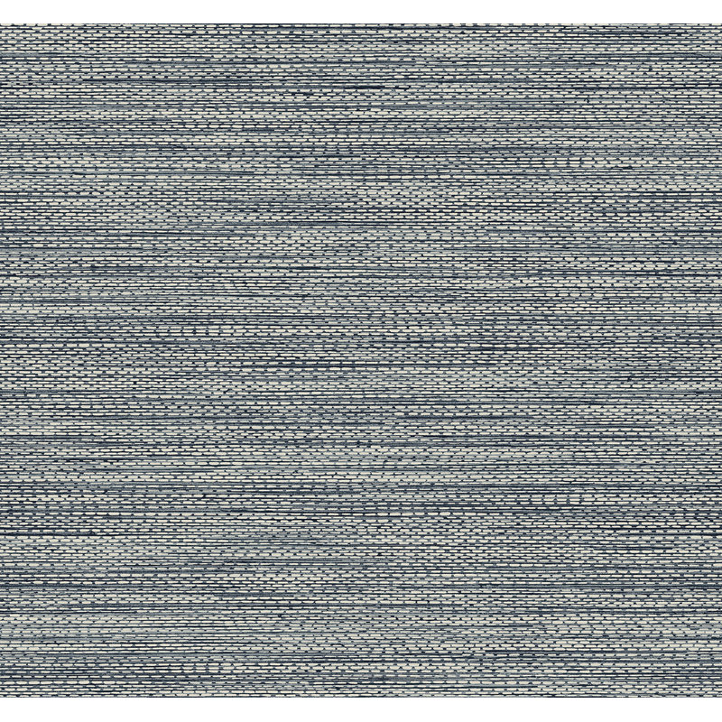 Papier peint non tissé Hollinwood, Bleu denim métallique